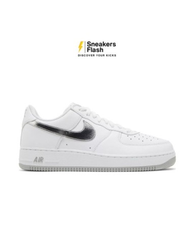 NIKE AIR FORCE 1 07 LOW COLOR OF THE MONTH WHITE METALLIC SILVER - DZ6755100